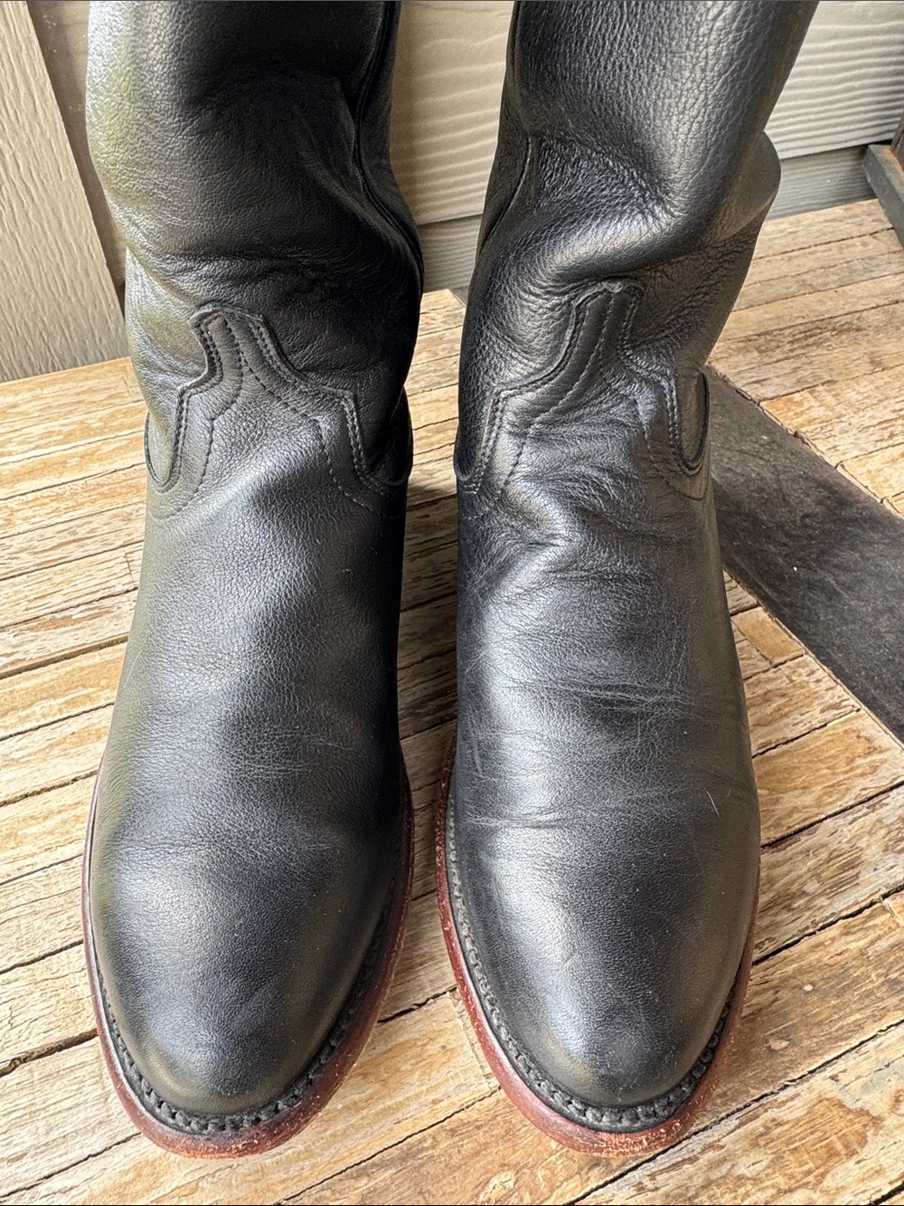 Tecovas The Harper Calfskin Leather Boots Womens 7B Tall Calf Cowgirl Western - Picture 4 of 12